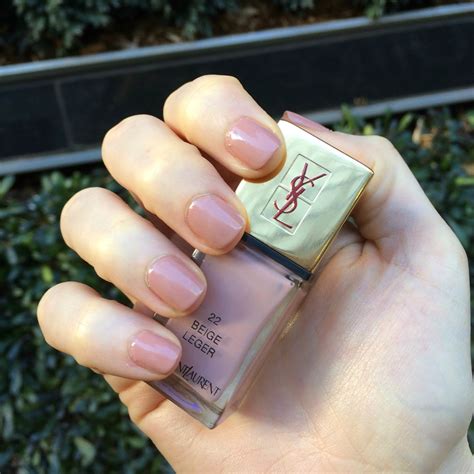 ysl la laque couture nail polish 22 beige leger swatches|Yves Saint Laurent La Laque Couture Nail Lacquer 22 BEIGE .